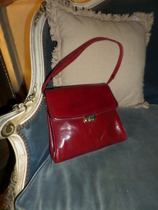 Leather Burgundy Satchel