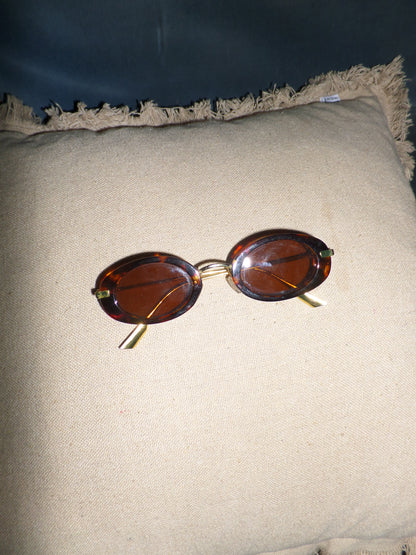Oval Brown Sunglasses