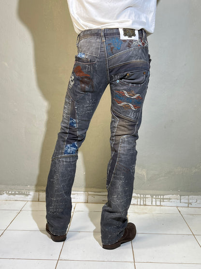 Ed Hardy Multi-Patch Utility Jeans