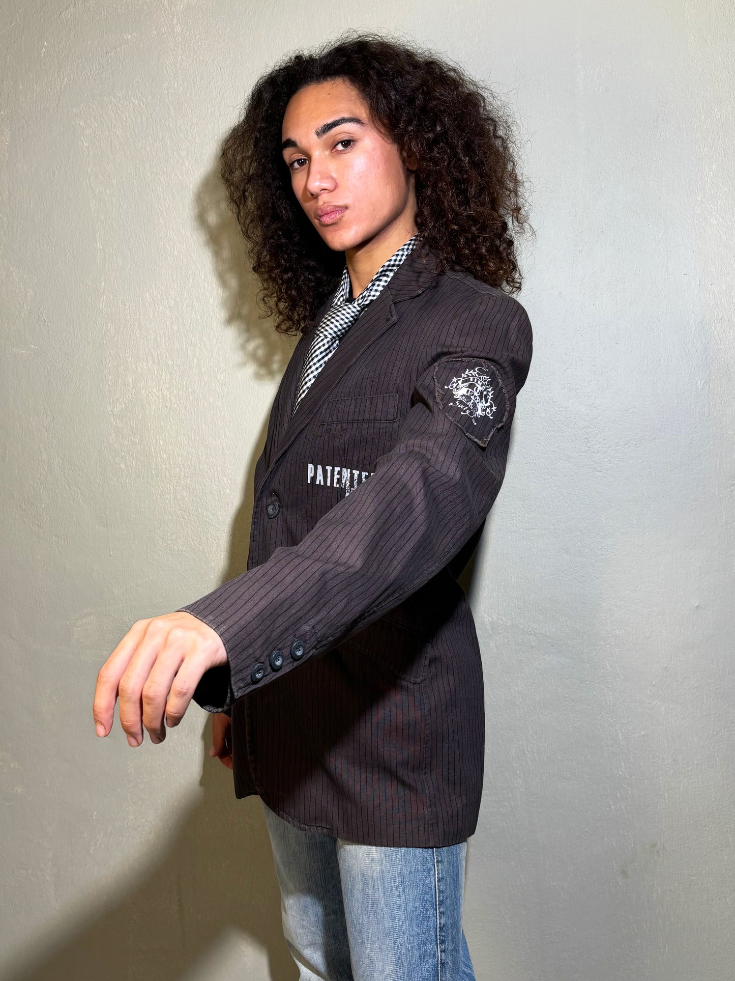 Tom Tailor Pinstripe Graphic Blazer