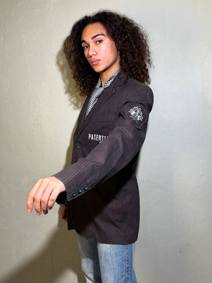 Tom Tailor Pinstripe Graphic Blazer