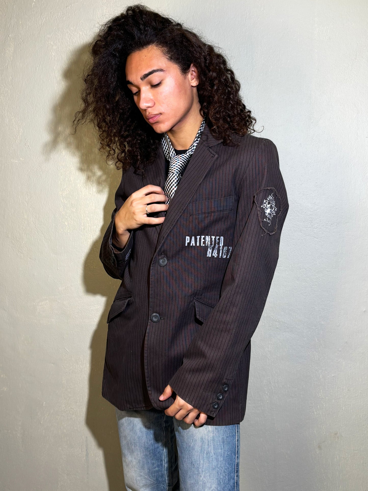 Tom Tailor Pinstripe Graphic Blazer