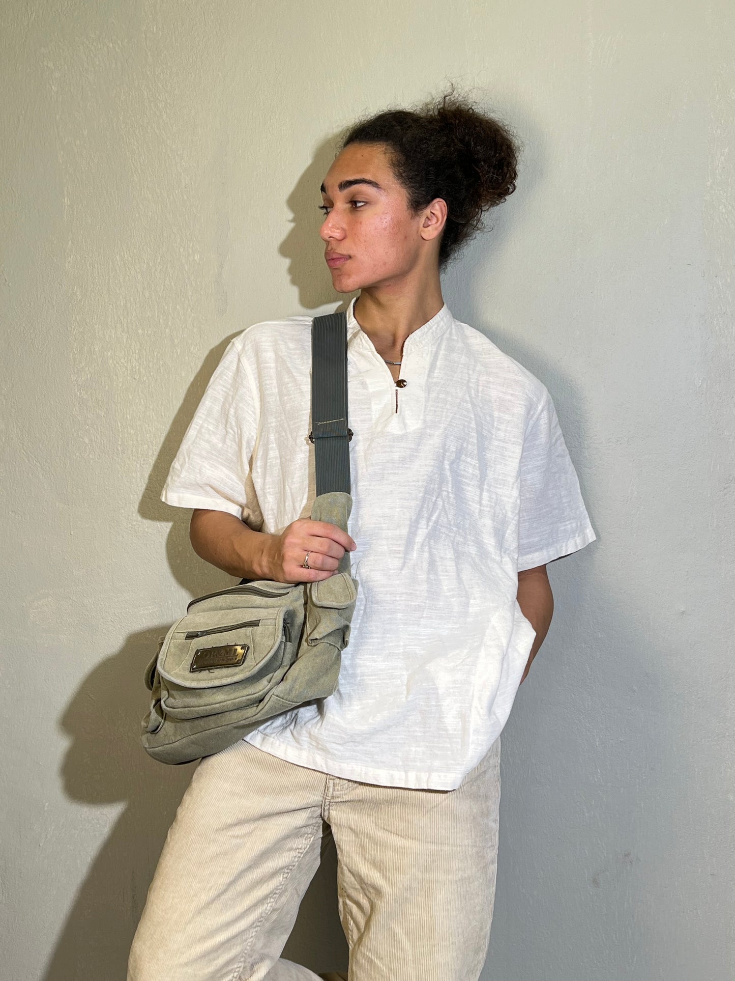 Textured Linen Popover Shirt