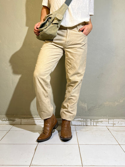 Straight-Leg Corduroy Trousers