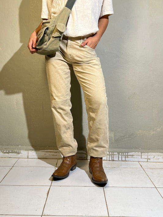 Straight-Leg Corduroy Trousers