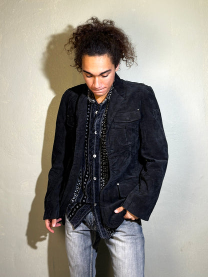 Black Corduroy Utility Jacket