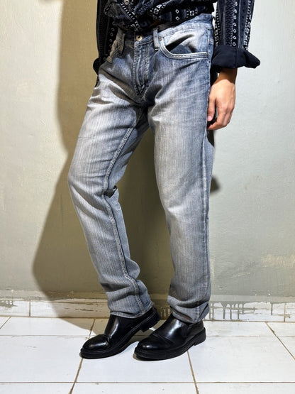 Buffalo David Bitton Light-Wash Straight Leg Jeans