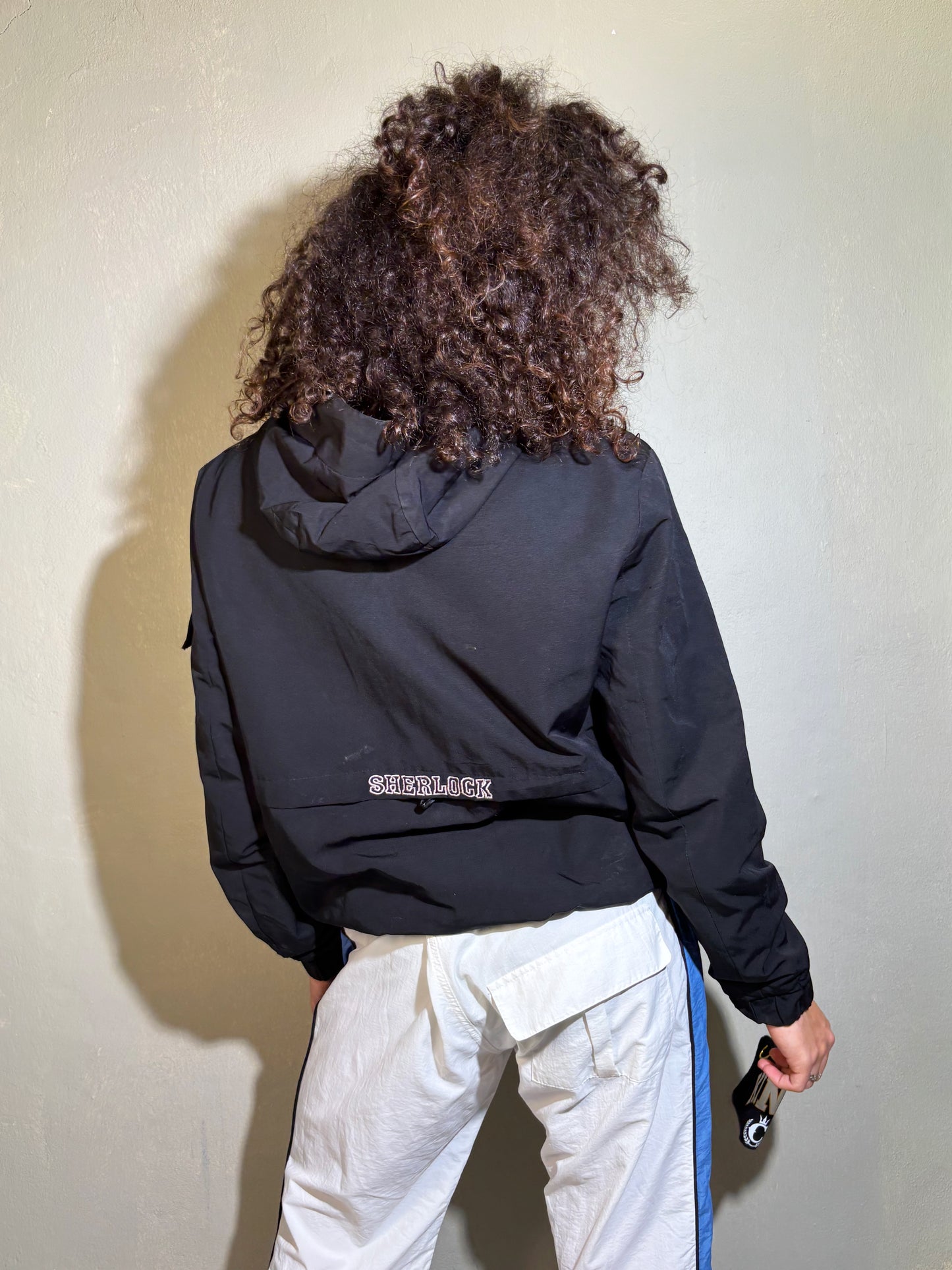 Sherlock Black Utility Windbreaker