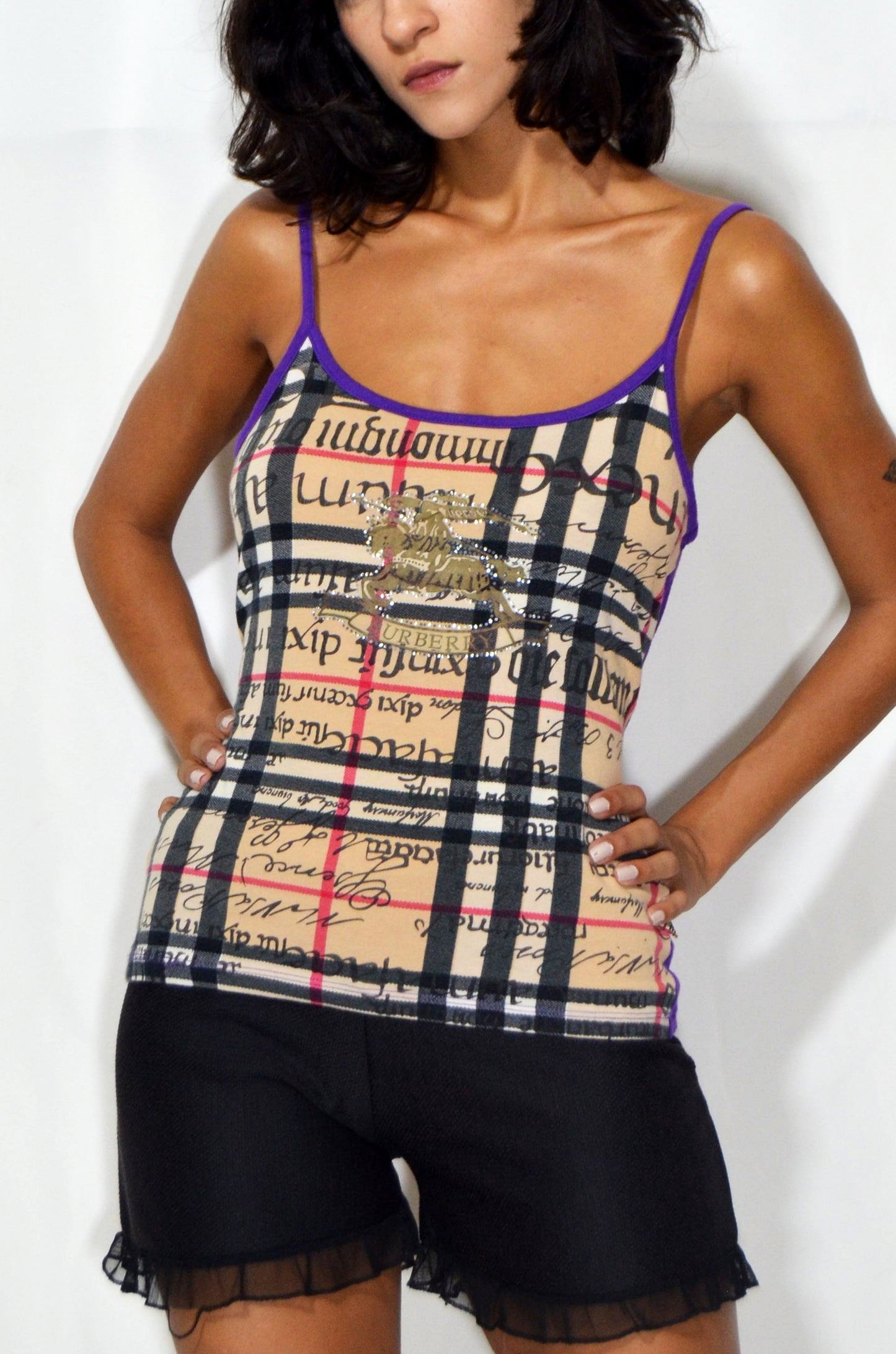 Vintage "Burberry" Purple Top